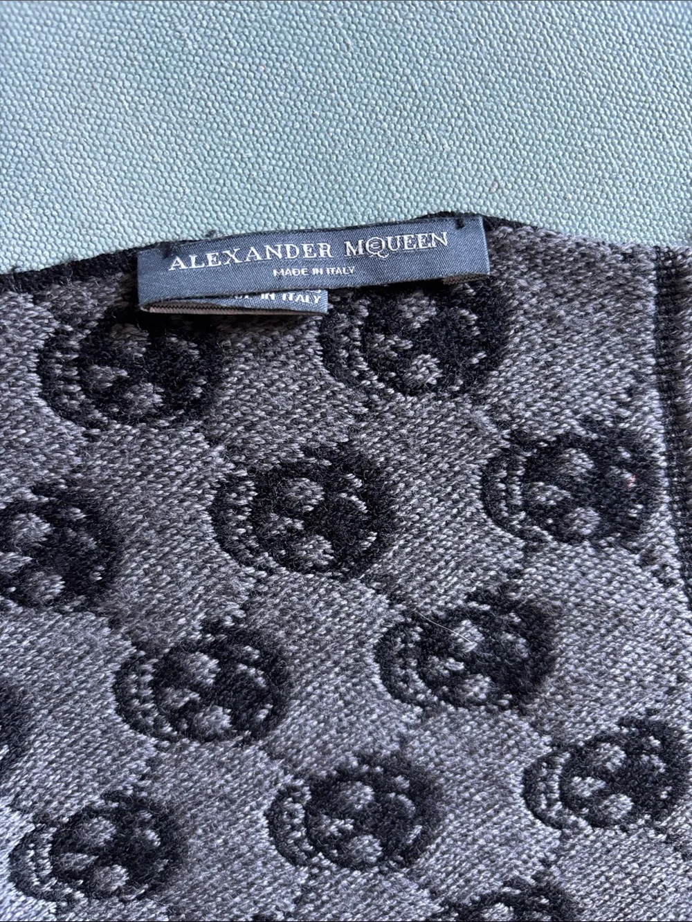 Alexander McQueen Wool Scarf Vintage Y2K